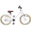 KFPOERTFGD Bicicletta per bambini da 18 pollici, per bambini da 5 a 7 anni, per ragazze e ragazzi, colore bianco, robusto telaio in acciaio con freno a contropedale e parafango
