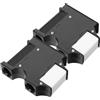 JUMPLAWN Ganci Regolabili per parabordi, Boat Fending Hangers in plastica Nera, 2 Pezzi, Quick Connect per Barche e Yacht