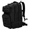 KFPOERTFGD Zaino da 50 l, stile militare, nero, robusto zaino da escursionismo per avventure all'aperto, campeggio e viaggi, Nero , L, Artigiano