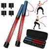 Diesisa 2 Corde Battaglia Senza Corda per HIIT Cardio Forza e Muscolazione | Ropeless Battle Ropes Resistenza Regolabile Attrezzo Palestra con Antiscivolo Impugnature e Trasporto per Allenamento a Casa