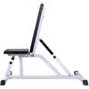 KFPOERTFGD Panca regolabile con set di manubri da 60,5 kg, bilancieri e manubri corti, panca da allenamento per l'allenamento della forza a casa, include dischi e manubri, attrezzo fitness in acciaio