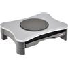 Desq Supporto per monitor DESQ con snodo girevole e cassetto Grigio