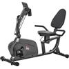 vidaXL SunvelloCyclette Orizzontale Magnetica 8 Resistenze, Display LCD, Sedile Regolabile ed Elastici per Braccia