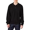 Amazon Essentials Maglione Polo Comodo Uomo, Nero, XXL
