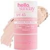 Hello Sunday The Shimmer One Mineral Glow Stick SPF 45 Pa Plus by Hello Sunday for Women - 0,7 oz Sunscreen