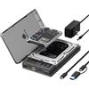 Icybox Docking station Icybox IB-3882MSCL-CU31 per HDD-SSD USB 3.2 Nero [IB-3882MSCL-CU31]