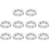 PATIKIL M5 Distanziali in Alluminio, 10pz Distanziali Metallici in Alluminio 5,2mm ID x 8mm OD x 2mm L Distanziali Alluminio a Vite Separata Rotondi per Viti 1/5 M5