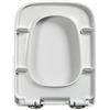 Flipped Warmth Copriwater Universal Rettangolare Coperchio Water - Tavoletta Water, Tavoletta WC Abbassamento Automatico, Sedile WC Ammortizzato Rimovibile, Copri Water Universali,04A