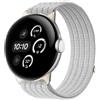 GIOPUEY Cinturini Compatibile con Google Pixel Watch 4/3/2/1 41mm 45mm, Cinturino in Morbido Nylon Intrecciato [Unisex] [Traspirante] - Grey