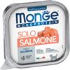 MONGE CANE PUPPY AND JUNIOR MONOPROTEIN PATÈ SOLO SALMONE 150g