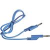 VOLTCRAFT Cordino misura [Banana maschio 4 mm - Banana maschio 4mm] 1.00 m Blu 1 pz