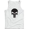 DRAGOWA Punisher canottiera da uomo 160g/m2, bianca,