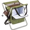 M-Tramp Sedia da campeggio per pescatori con borsa termica, oliva,