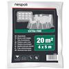 Nespoli - Telo Copritutto 4x5m per la Protezione di Mobili, Pavimenti, Arredi Interni, Teli per Imbiancare Antipolvere, Telo Ampio e Resistente in Plastica Extra Fine Flessibile e Antistrappo, 20 m²