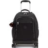 Kipling New Zea, Zaino Grande con Ruote Unisex - Adulto, True Black, Taglia Unica