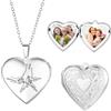 Presentimental Collana Foto Personalizzata Con Medaglione Cuore Foto Nome Inciso Collana In Acciaio Inox Regalo Per Mamma Moglie Fidanzata Figlia Compleanno Festa Della Mamma Anniversario (5 Nomes-argento)