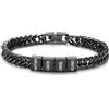 Presentimental Bracciale Cubano da Uomo Personalizzato con 1-6 Nomi Regalo per Festa Del Papà Natale San Valentino per Uomo