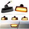 MKptopia 2 pz LED dinamico indicatore laterale luce segnale di giro intermittente sequenziale compatibile con O-pel In-signia A-stra H Za-fira B Cor-sa D Compatibile con Che-vrolet Cru-ze