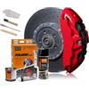 Foliatec 2160 Kit verniciatura pinze Freni rosso3 componenti, Rosso