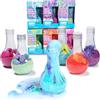Tub Works® Kids Bath Bomb Potion Bath Toy, confezione assortita da 6 pezzi | Non tossico | Effervescente, schiumoso e bolle con un'esplosione di colori | Bombe da bagno interattive