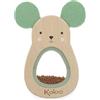 KALOO - Sonaglio topolino in legno per neonati - Giocattolo sensoriale dalla nascita - Legno di faggio FSC - Leggero e facile da afferrare - K210017
