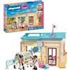 PLAYMOBIL | I Love Horses | Clinica veterinaria | Moderna clinica equestre con sala trattamenti, solarium e accessori completi | Per bambini dai 4 anni in su | 72128