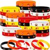 Zhanmai Braccialetti in gomma per pompieri, pompieri, per feste, in silicone, per feste di compleanno, decorazioni per pompieri, bomboniere, 5 colori (60 pezzi)