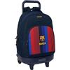 safta F.C. Barcellona 1ª attrezzatura 26/27 - Zaino grande con ruote, compatto, rimovibile, ideale per bambini di diverse età, comodo e versatile, qualità e resistenza, 33 x 22 x 45 cm