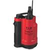 T.I.P. Pompa sommersa per drenaggio I-Compac 7500 in plastica con interruttore a galleggiante per acque sporche 400W, Rosso