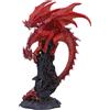 ‎Nemesis Now Nemesis Now Draconic Roots Figurine 28.5cm, Resin, Red, Red Dragon on Stone Figu