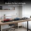 Teca espositiva antipolvere per modellini auto scala 1:24 e 1:18, per