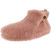 de fonseca Pantofole Stivaletto con Elastico Donna con Pelo in Tinta Unita, Peluche, TPR Rinfozata, Ciabatta da Casa