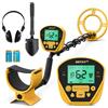 Generic Metal Detector Professionali Portatile con Display LCD per Adulti (Giallo) | Metal Detector Oro Bobina di Ricerca IP68 Impermeabile da 10