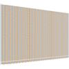 Roanoer Tessuto di ricambio per tenda da sole, 6 x 3,5 m, telo per tenda da sole 580 x 345 cm, in poliestere con rivestimento in poliuretano, copertura di ricambio a righe, arancione e blu, per