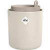 Elho Bouncy Basil Vasi per Piante - Linen White | ∅ 16.5 x A 21 cm