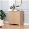 [en.casa] Credenza Madia con Ante 79x79x39 cm Effetto Rovere