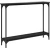 fsahslih Tavolo consolle nero, effetto rovere, 100 x 22,5 x 75 cm
