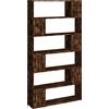 vidaXL Libreria/Divisorio Rovere Fumo 100x24x188 cm