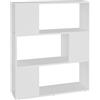 vidaXL Libreria/Divisorio Bianco 80x24x94 cm in Legno Multistrato