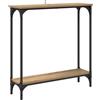 fsahslih Tavolo consolle in rovere Artisan, 75 x 22,5 x 75 cm, tavolo da corridoio
