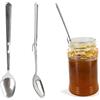 COOK CONCEPT Set di 2 Cucchiai da Marmellata Manico Lungo Inox 19 cm Grigio | Inox, set di 2 cucchiai, manico lungo, adatti al bordo dei vasetti, marmellata, manutenzione facile, 19 cm, grigio