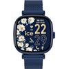 ICE-WATCH - ICE smart SQ 2.0 Blue Milanese - Smartwatch blu da Donna con Cinturino in acciaio inossidabile - 025891 (1.2 pollici / 37mm) - Smartwatch, monitoraggio dell'attività fisica e della salute