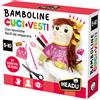 HEADU - Bamboline Cuci e Vesti Kit Creativo di Cucito per Bambini