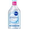 NIVEA Acqua Micellare Rinfrescante 400 ml, Struccante viso e occhi e labbra per make-up e SPF, Detergente viso con Aloe Vera e Acido Ialuronico, Senza profumo, Ipoallergenica, Pelle normale