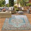 Teppich-Traum Tappeto orientale da salotto vintage in blu crema Dimensioni - 200 x 290 cm