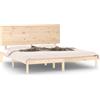 vidaXL Letto in legno massiccio 150x200 cm