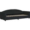 vidaXL Letto da giorno nero 80x200 cm in tessuto