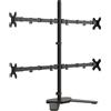vidaXL Supporto per monitor in acciaio nero VESA 75/100 mm