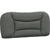 vidaXL Cuscino per testiera grigio scuro 80 cm in tessuto
