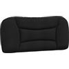 vidaXL Cuscino per testiera nero 80 cm in tessuto